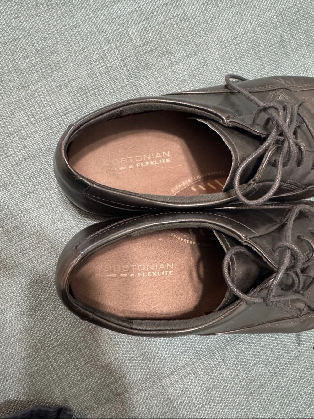 Bostonian Shoes 12 Leather Lace-Up Oxfords Men's classic Black 25885